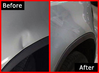 Mobile Paintless Dent Removal - Before & After